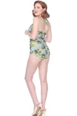 Avocado W/ Halter Ruched By>Bettie Page Online