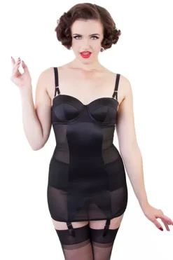 Curve Creator Slip (Black) By>Bettie Page Discount