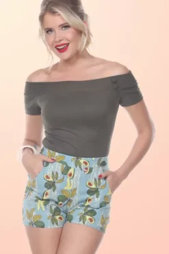 Delilah Shorts (Avocado) By>Bettie Page Online