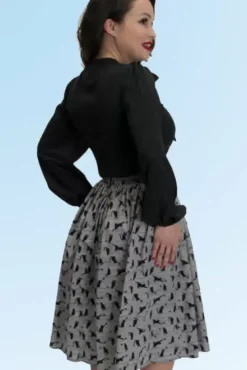 Ellie Skirt (Kitty Kat) By>Bettie Page Clearance