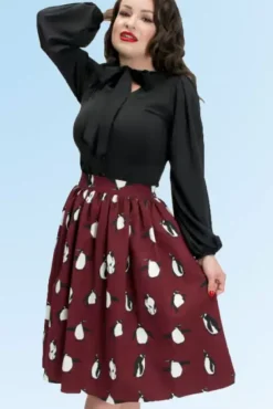 Ellie Skirt (Penguins) By>Bettie Page