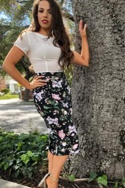 High Time Skirt (Blossom) By>Bettie Page Online