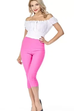 Hot Time Capris (Hot Pink)>Bettie Page Online