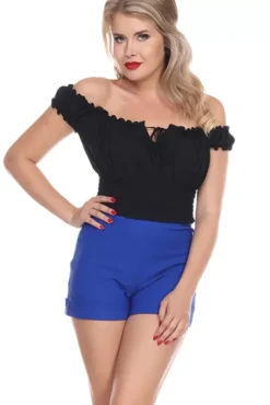 Hot Time Shorts (Royal) By>Bettie Page Outlet