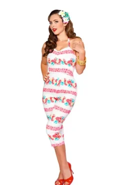 Jive Jumper Jumpsuit (Pineapple) By>Bettie Page Sale