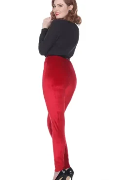 Marina Cigarette Pant (Red Velvet) By><noscript><img width=