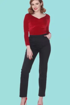 Monica Trouser (Black) By>Bettie Page Hot