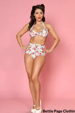 Romance W/ Front Sarong Bottom 2-Piece By>Bettie Page Hot