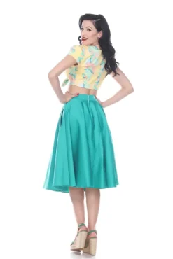 Swing Skirt (Emerald) By>Bettie Page New