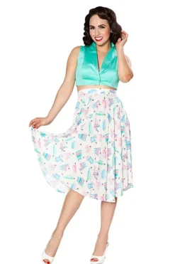 Tucson Top (Mint) By>Bettie Page Hot