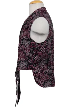 Western Tie Top In Black Bandana Print><noscript><img width=